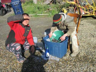 Chercheur d'or à Nome Alaska