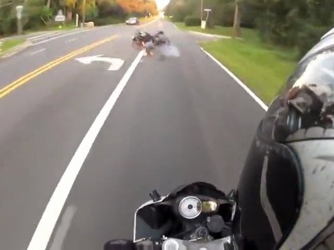 Accident de moto en wheeling