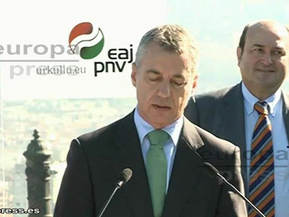 Urkullu: "El PNV tiene los pies en el suelo"