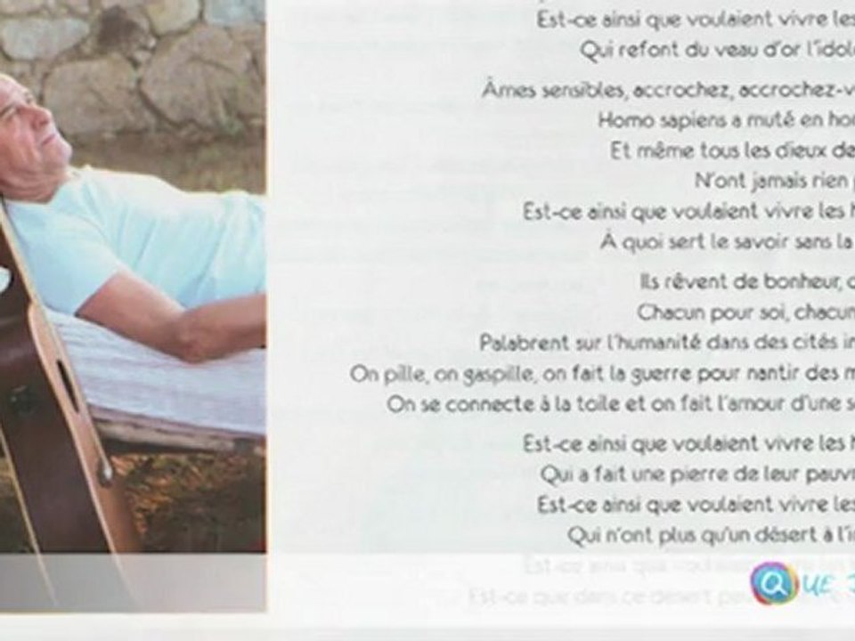 Michel Fugain critique la politique en chansons - Quejadore.com