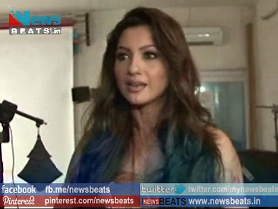 Bold and Sexy Gauhar Khan interview at Designer Umair Zafar Wedding Photoshoot