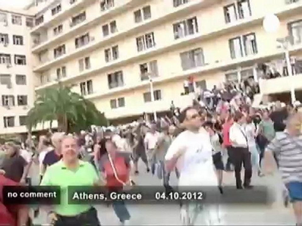 Greek police clash with shipyard workers - no comment
