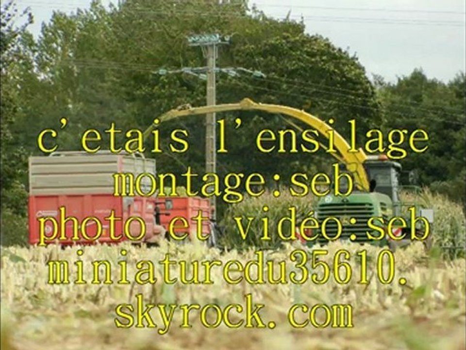 ensilage 2012 avec john deere 12rangs