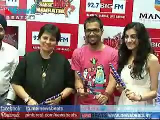 Falguni Pathak @ Big FM for Navratri 2012 Mumbai Promotion Part 2