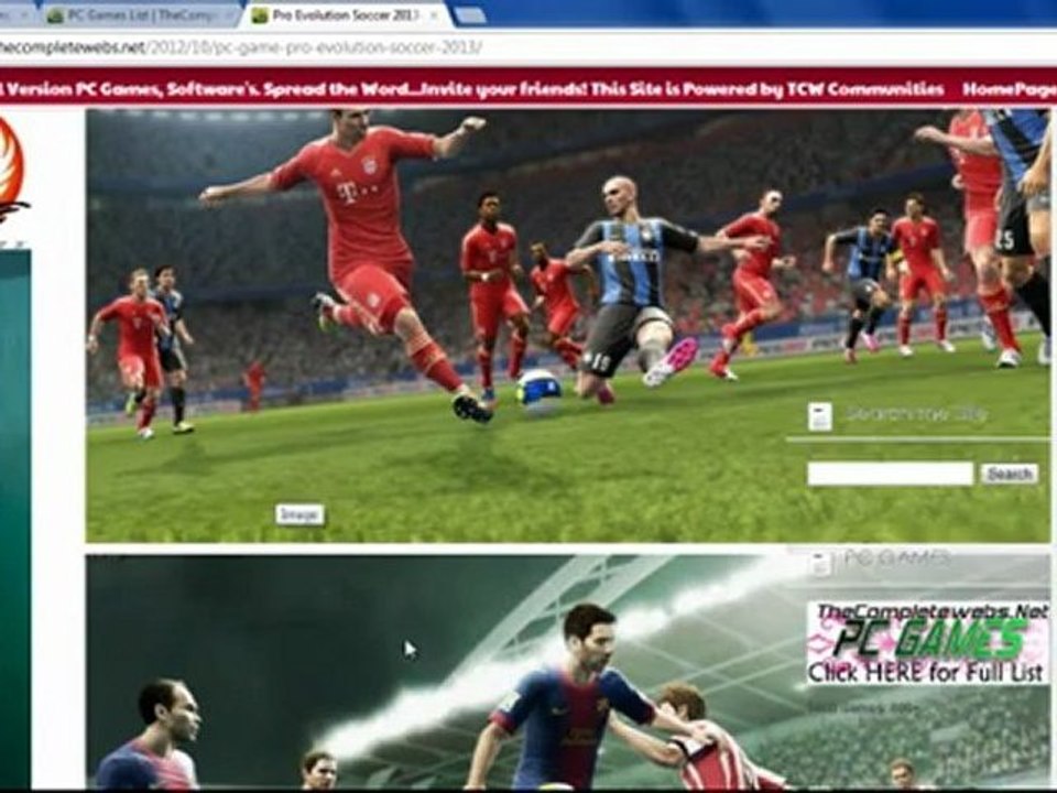 Pro Evolution Soccer 2013 PC Game Download Full Version Free with CRACK!