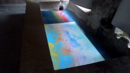 "RAINBOW WATERS" au lavoir de Saint Paul de Vence par Chantal Cavenel