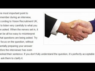 Vision Recruitment - Interview help