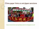 Springhill group korea, China paper hints at anti-Japan sanctions