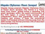 Mapsko Group City Homes @09999684166 Floors Sector 27 Sonepat