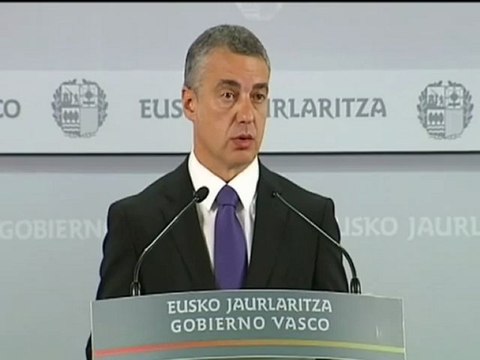 Urkullu propone derogar la ley de partidos y adelantar las elecciones autonómicas