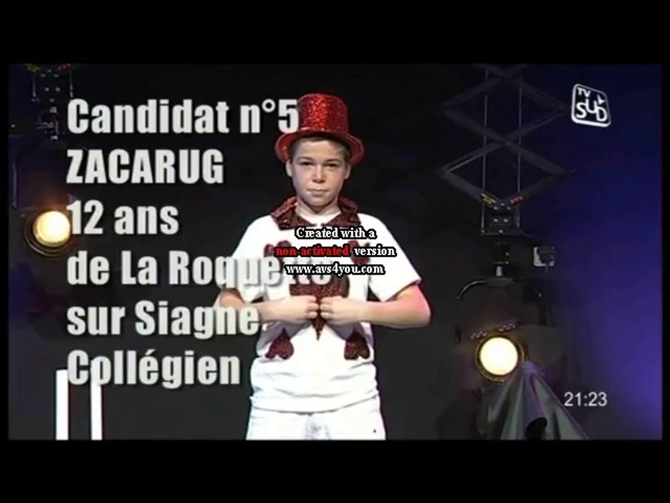 Passage télé Zacarug Magicien - Concours All Star Magic 2012