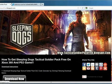 Sleeping Dogs Georges Tactical Soldier Pack DLC Codes - Free!!