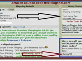Amazon Coupon Code | Have a Amazon Coupon Code mailed to you!
