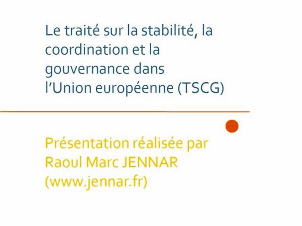 TSCG par Raoul Marc Jennar