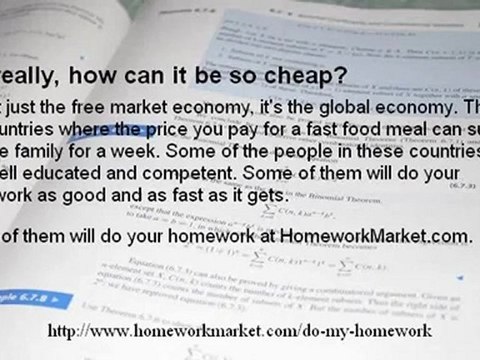 The best way to get rid of your homework assignments