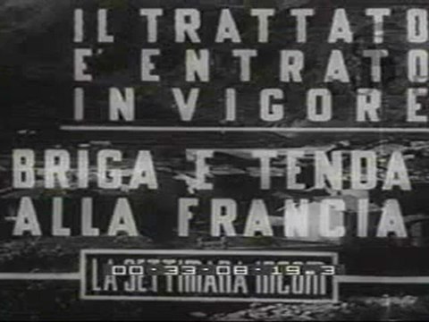 Il trattato è entrato in vigore. Briga e Tenda alla Francia. Le ultime ore di Briga e Tenda italiane