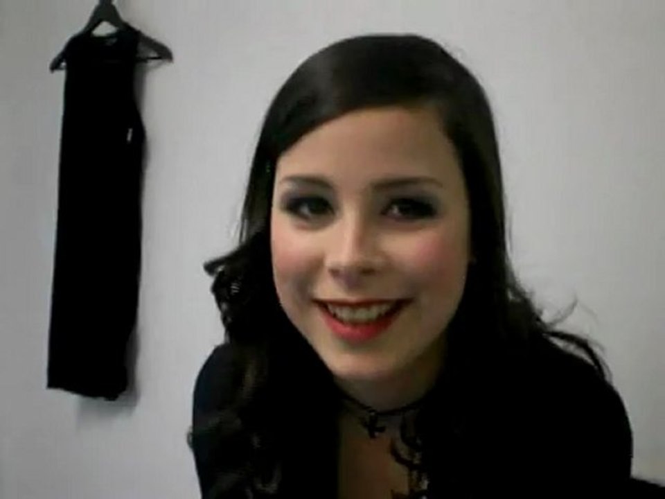 Lena in der Gaderobe - kurz vor dem Jury Finale beim ESC 2010