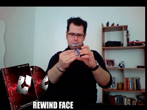 Rewind (Gimmick DVD FACE card BLUE back) by Mickael Chatelain - Magic Trick