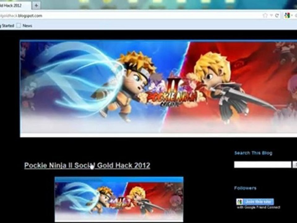 facebook, facebook hacks, Pockie Ninja II Social Gold Hack 2012,