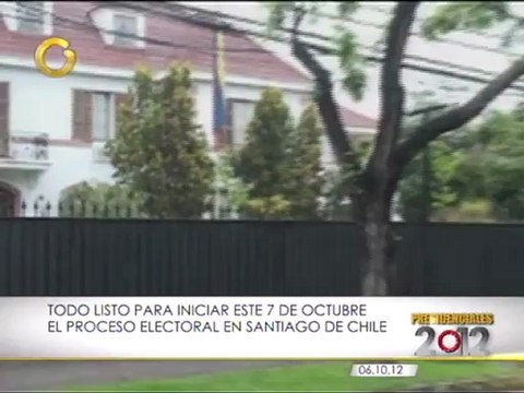 Instaladas cuatro mesas de votación en Santiago de Chile