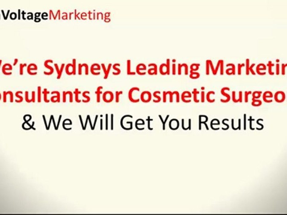 Sydneys Cosmetic Surgery Marketing