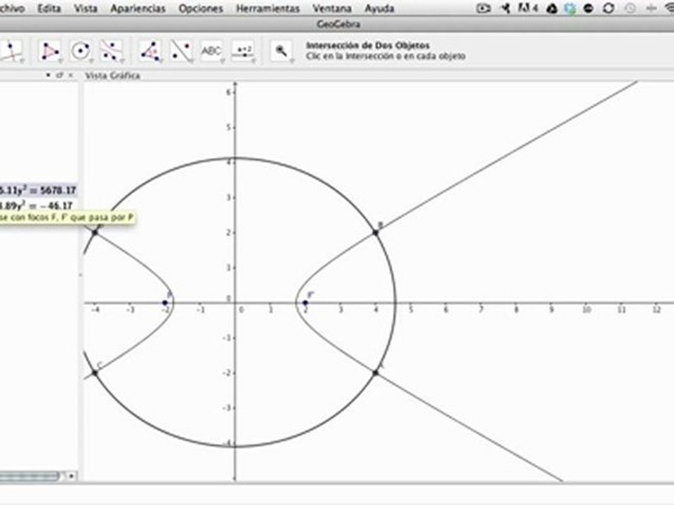 12 Geogebra y Matemáticas. Cónicas y geometría analítica