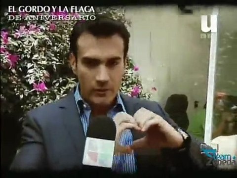 David Zepeda @davidzepeda1 felicita al programa El Gordo y la Flaca por su 14° aniversario