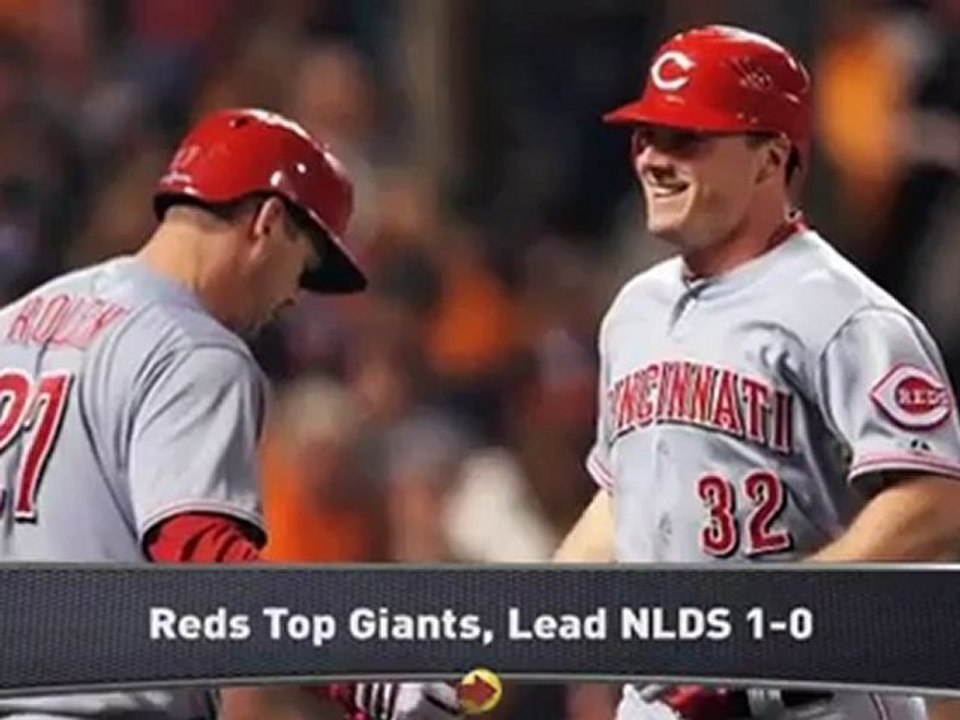Reds Best Giants in NLDS Opener