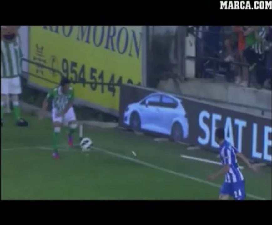Juan Carlos y el banderín del corner