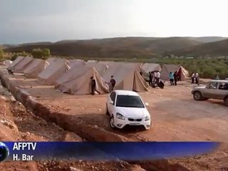 First camp for refugees on Syrian land