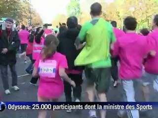Odyssea Paris: 25.000 participants, dont la ministre des Sports