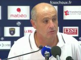 Conférence de presse FC Sochaux-Montbéliard - Stade Rennais FC : Eric HELY (FCSM) - Frédéric  ANTONETTI (SRFC) - saison 2012/2013