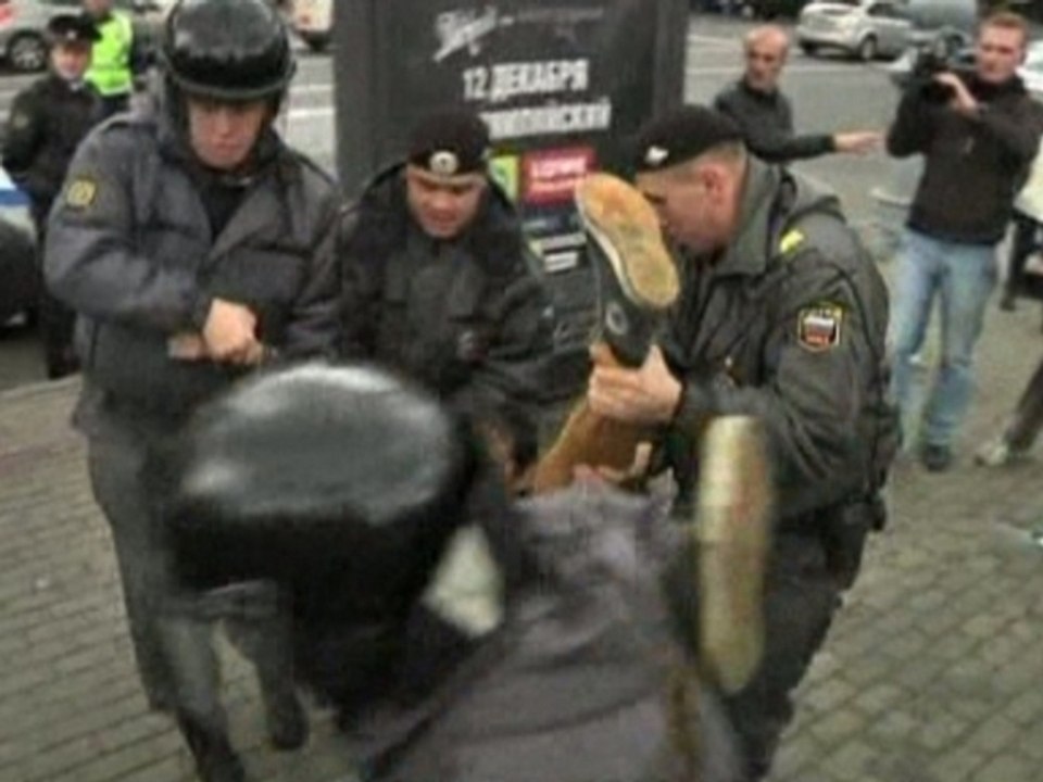 Protest on Putin's birthday