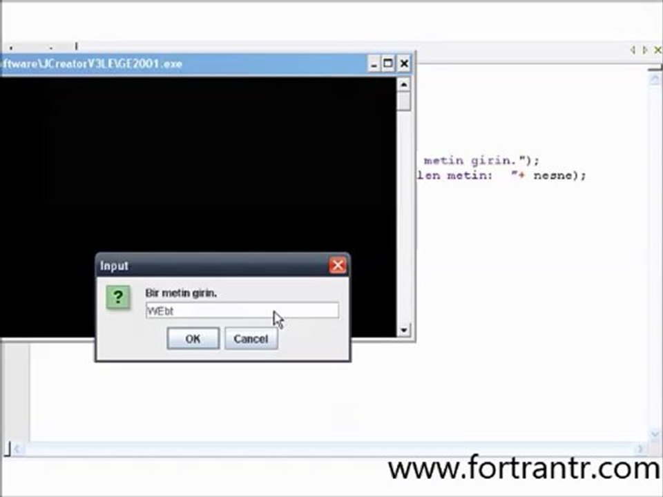 Java Dışarıdan Bilgi Girişi