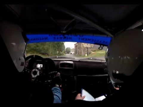 CAMERA EMBARQUEE MASCLAUX - LIOGIER RALLYE VELAY AUVERGNE 2012 ES1 FREYCENET LATOUR