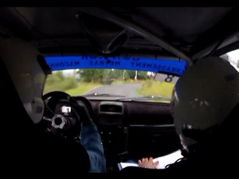 CAMERA EMBARQUEE MASCLAUX - LIOGIER RALLYE VELAY AUVERGNE 2012 ES2 LES PLANCHAS