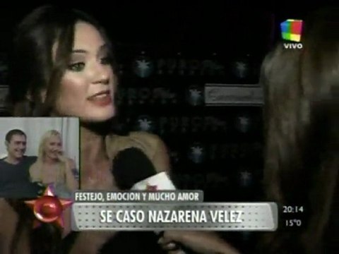 Pedro y Paula en Ponele la Firma 1 (nota Paula-imágenes casamiento Nazarena) - 07 de Octubre