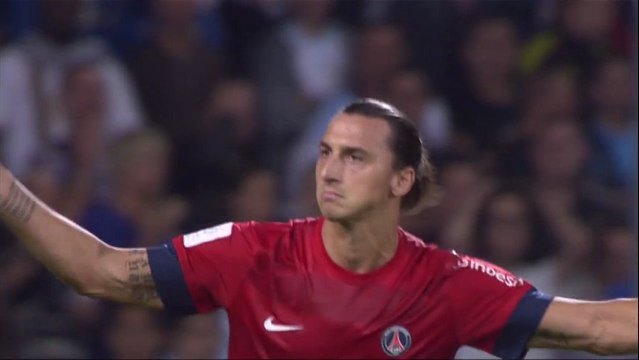 But Zlatan IBRAHIMOVIC (23ème) - Olympique de Marseille - Paris Saint-Germain (2-2) - saison 2012/2013