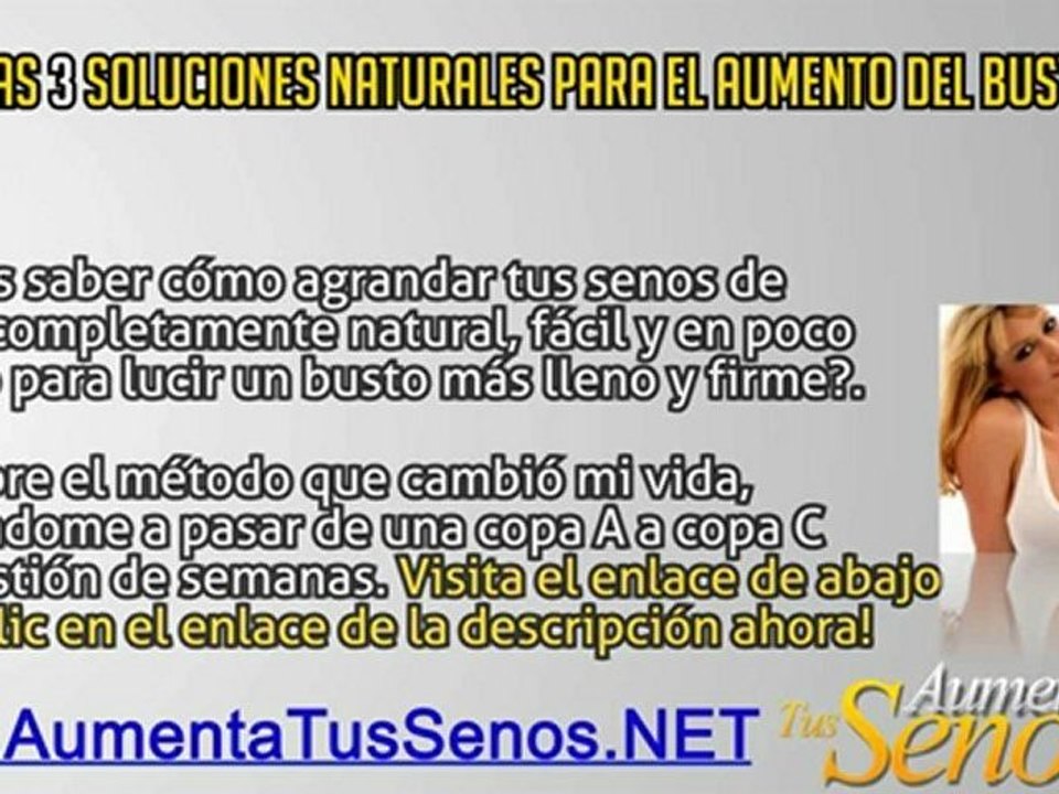Ejercicios Para Aumentar El Busto Rapidamente - Aumenta Tus Senos