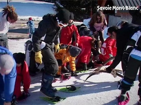 Snowshoeing in Praz de Lys Sommand