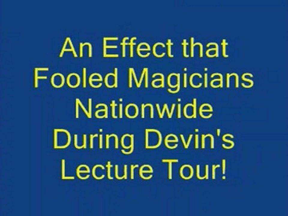 Outta - sight by Devin Knight - Magic Trick