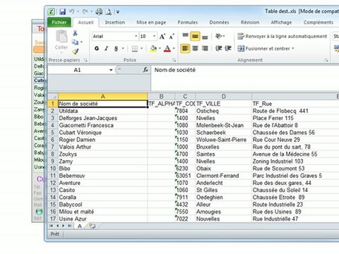 CRM - Optimizze: Exporter l'annuaire - ERP - v16