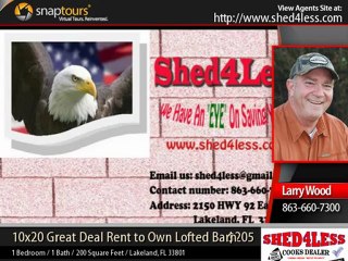 shed4less -  No credit Check 10x20 Lofted Barn