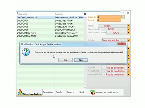 Articles - Optimizze: Edition de plusieurs articles - ERP - v16