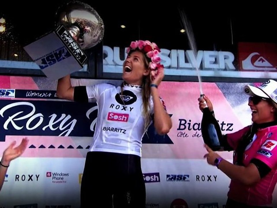 Backstage Stephanie Gilmore - Quiksilver Pro France 2012