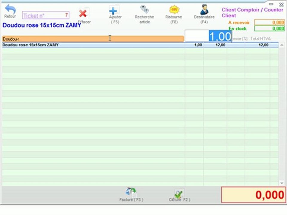 Caisse - Optimizze: Création d'un ticket de caisse - ERP - v16