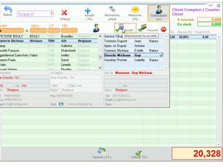 Caisse - Optimizze: Edition du client - ERP - v16