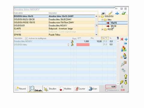 Documents - Optimizze: Encodage par le splitter - ERP - v16
