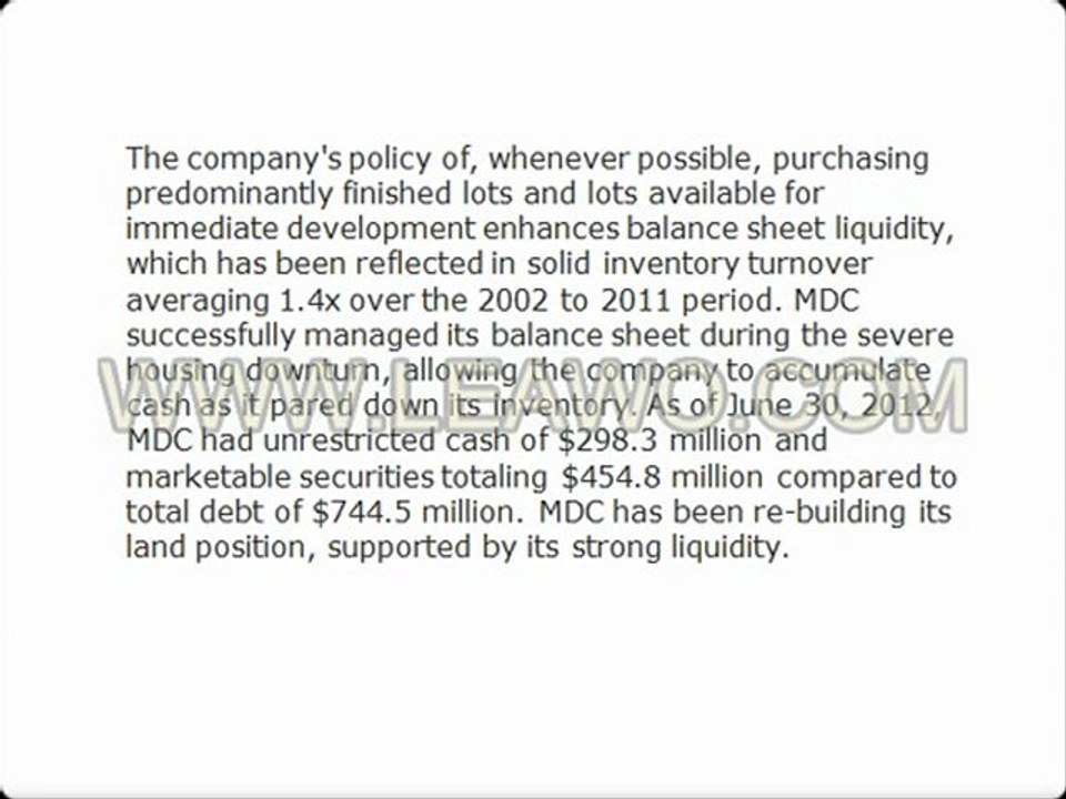 talinec holdings ltd l TEXT-Fitch affirms MDC Holdings ratings