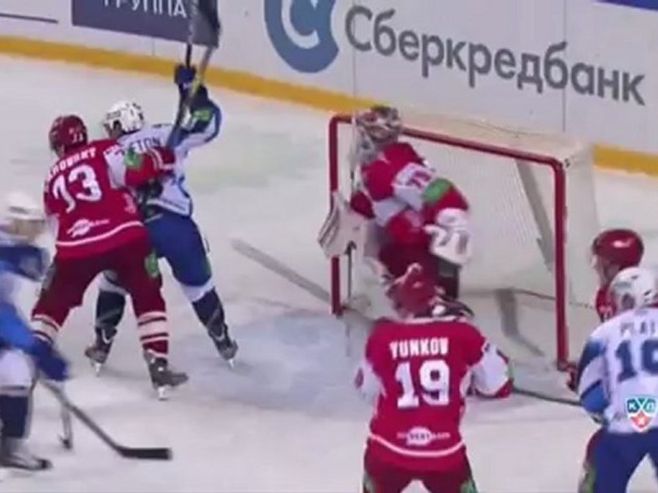 Hockey. 2012.10.07. KHL 2012-13. RS. Spartak - Dinamo Minsk. 2й